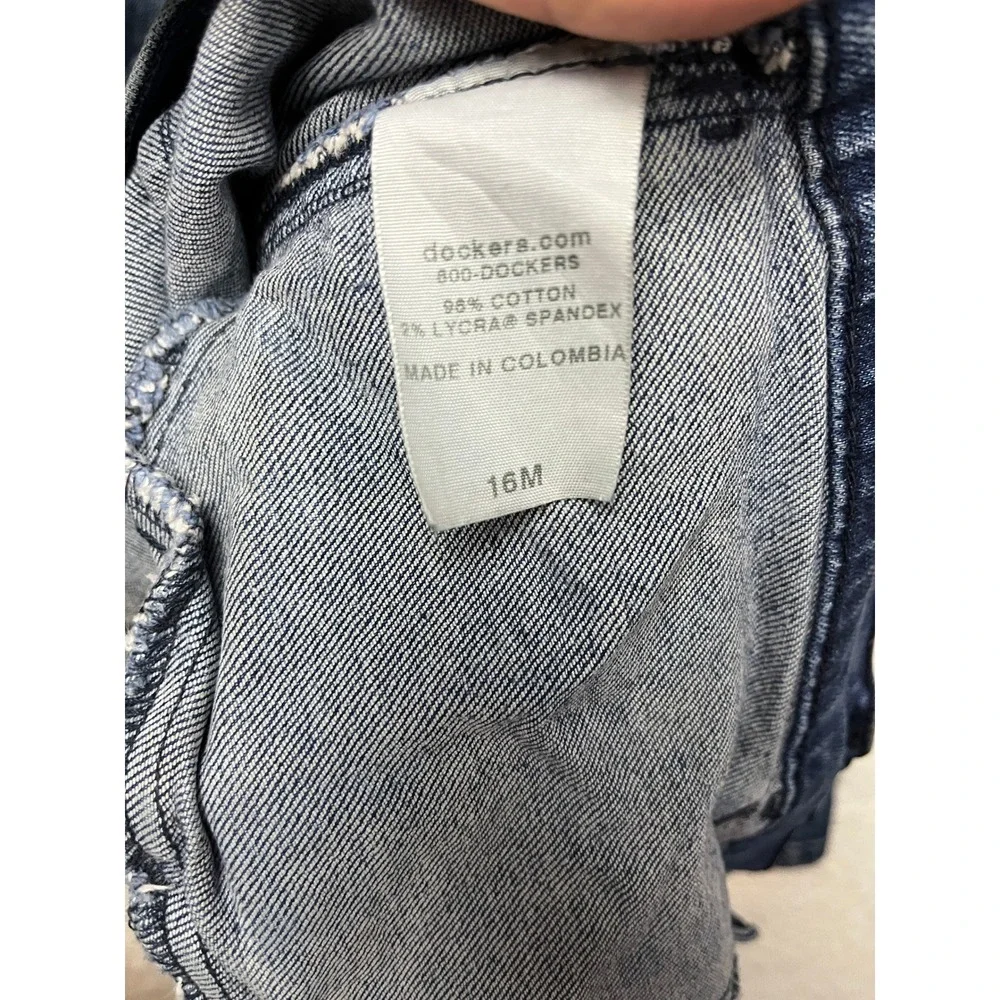 Dockers Jeans Womens‎ 16M Blue Stretch Denim Straight Leg High Rise 3782